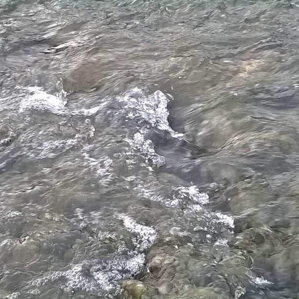 Vesi virtaa Longinojassa Savelassa. Jo pikkupoikana lumouduin virtaavasta vedestä joissa ja merissä. Voisin katsella loputtomiin.