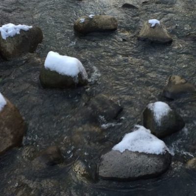 Walking by a small brook, Longinoja