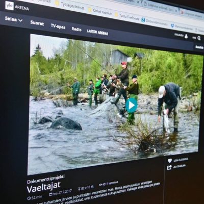 Nyt Yle Areenassa Vaeltajat, Longinoja vahvasti esillä tässä vaelluskalojen ahdingosta kertovassa dokumentissa. Linkki www.longinoja.fi sivuilla.