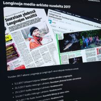 Muutama juttu tullut Longinojasta jo tänä vuonna. Lue julkaistut www.longinoja.fi