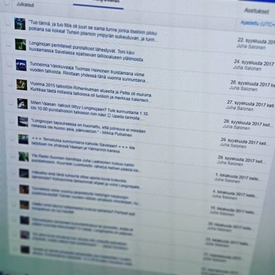 Facebook ajastuksia valmiina. taimenten kudun alkaessa päivityksiä seuraamalla tietää missä kaloja pääsee seuraamaan. Talkoot su 1.10.