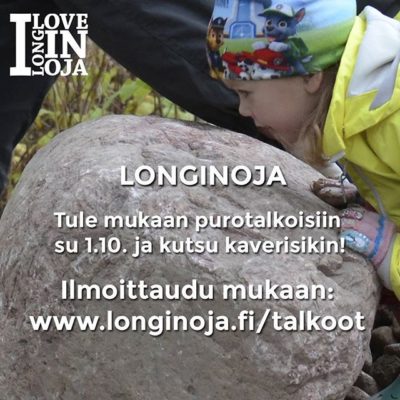 talkoot lähestyy su 1.10 klo 10 Savelassa. Lue lisää www.longinoja.fi/talkoot