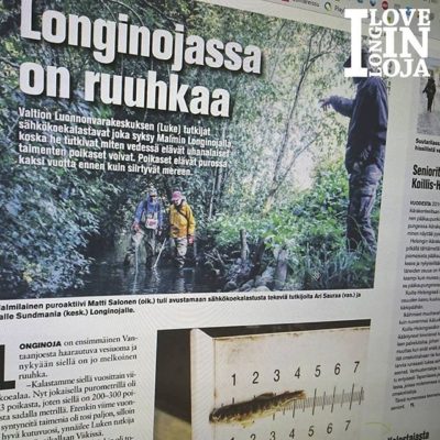 - Taimen nostaa alueen arvoa. Siitä puhutaan ja sitä käydään katsomassa." Lue koko lehtijuttu www.longinoja.fi