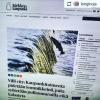 @longinoja Kirkko ja kaupunki - lehdessä hieno juttu Longinojasta, Vantaanjoesta ja city taimenista. Lue: http://bit.ly/2gn7z2D
