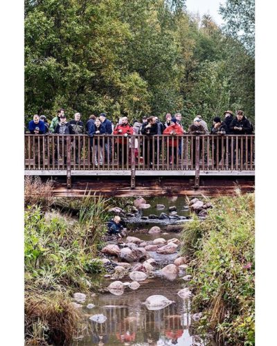 Make a difference. Today local trout spawn creek got tons of new rock bottom as local people pulled together and made it better place for fishes to spawn.