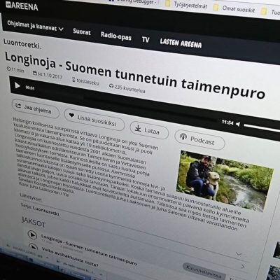 Sunnuntain radiohaastattelu nyt Www.longinoja.fi ja Yle Areenassa.