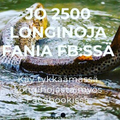 Longinojan Facebook sivuilla jo 2500 tykkääjää. Joko sinä tykkäät? Www.facebook.com/longinoja Kuva @miikkapulliainen