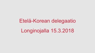 Etelä-Korean delegaatio kävi tutustumassa puroon.