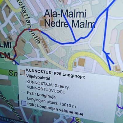 Kartta.hel.fi palvelusta löytää kaikkea kivaa. Nyt löytyi Helsingin taimenpurot ja niihin tehdyt purokunnostukset.