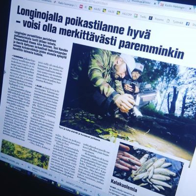 Longinojan poukastarkkailusta ja kalakuolemasta juttu Koillis-Helsingin Lähitieto -paikallislehdessä. Lue koko juttu www.longinoja.fi ja katso kuvagalleria.