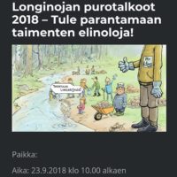 Longinojalla talkoillaan parin viikon päästä su 23.9. klo 10.00 alkaen. Kivimateriaalit talkoisiin tarjoaa @helsinkikymp