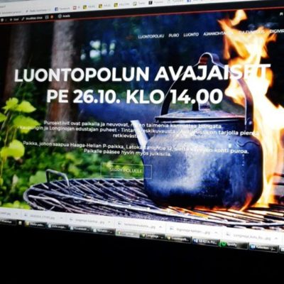 Ilta meni Longinoja.fi nettisivujen optimoinnin parissa. Pari viikkoa luontopolun avajaisiin ja paljon on vielä läpikäytävää.